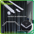 Trapezoid shape pvc curtain rail